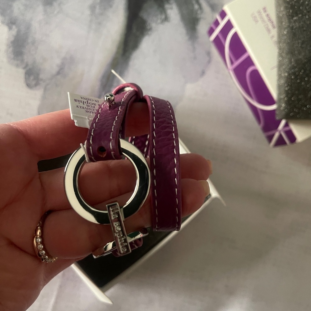 Lia Sophia wrap star bracelet in plum